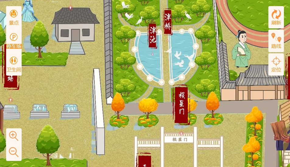 宿松手绘地图景区语音讲解导览系统：智慧景区建设的基石